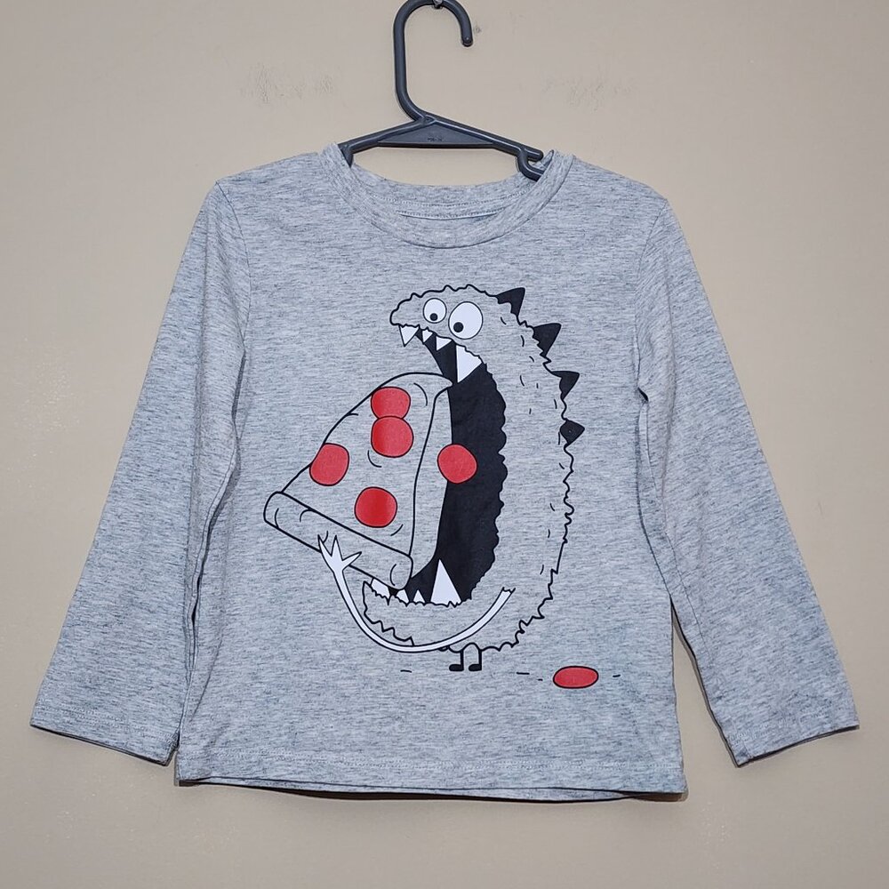 Falls Creek Kids - Fun Eating Pizza Long Sleeve Shirt. Size 4T
